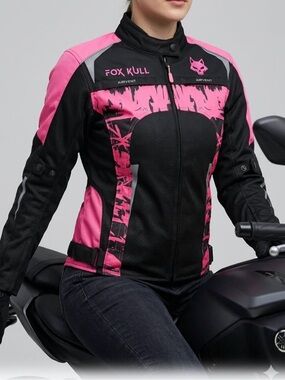Fox Kull Women's Pink & Black Utility Riding Jacket